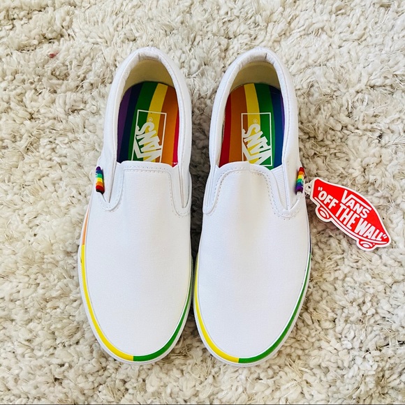 vans pride slip ons